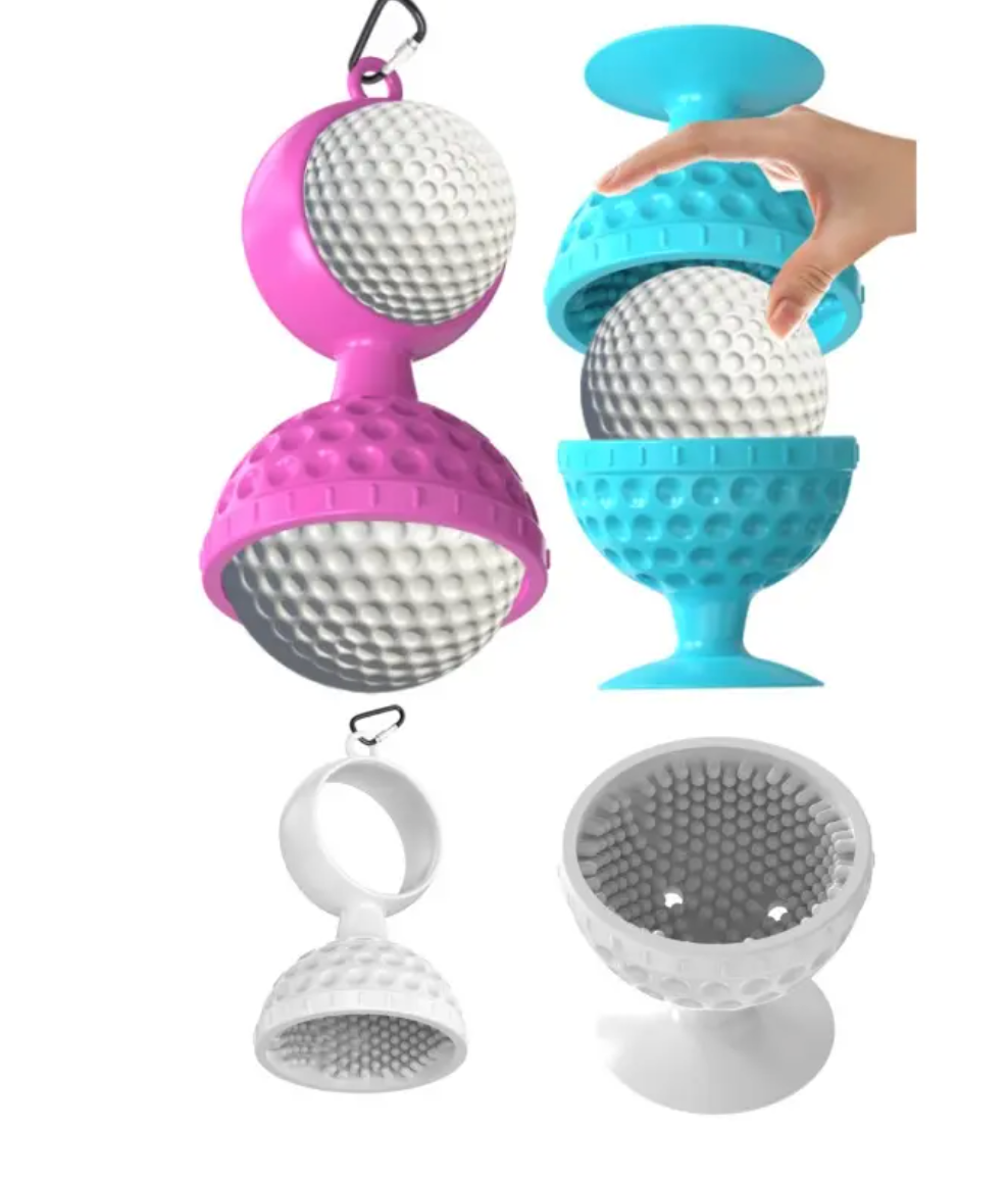 Soft Golf Ball Washer Brush Cleaning Gadgets Accessories Kit Portable Golf Ball Cleaner